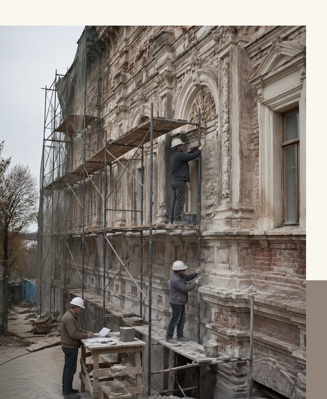 Реставрация объектов культурного наследия под ключ в Павлове