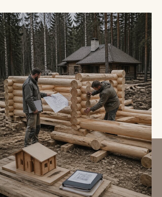 Проектирование и строительство домов из бревна в Павлове